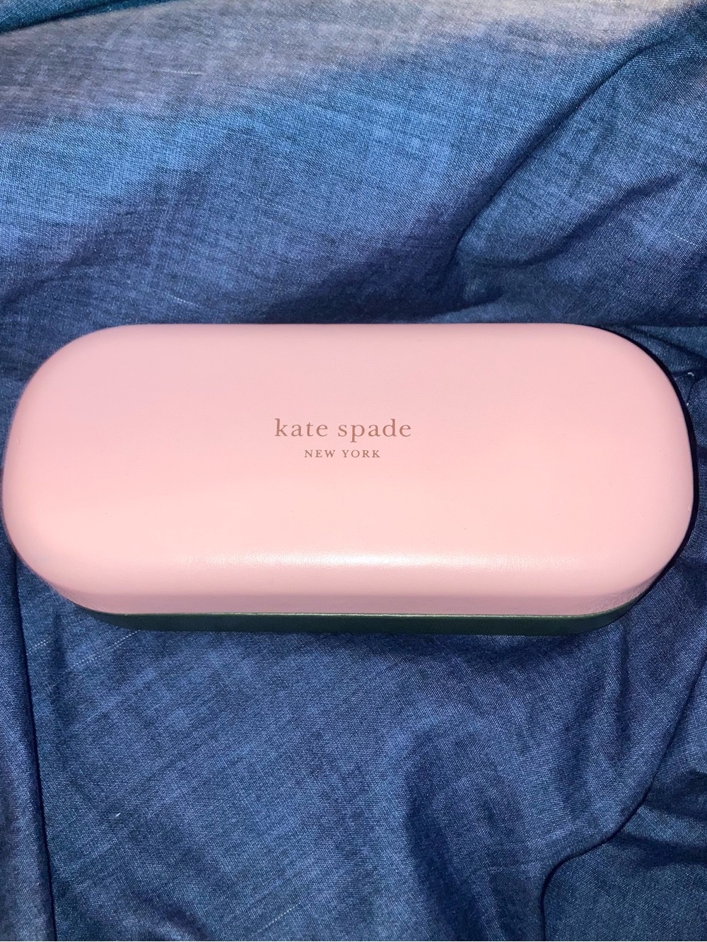 kate spade Pale Pink and Green Hard Eyewear Case
